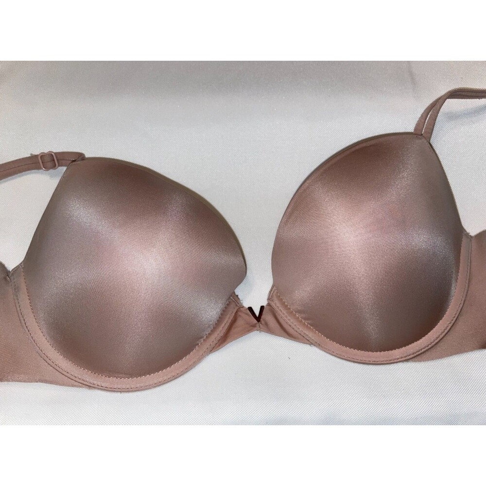 Victoria Secret 32D bra women's nude beige Very Sexy Push up Incredible Smooth